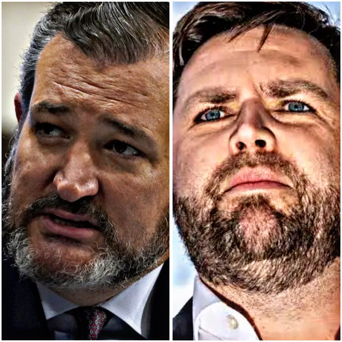 MeachamDr's tweet image. Ted Cruz and JD Vance both vying for president in 2028. Welcome to the most cringe-inducing Sophie’s choice yet.