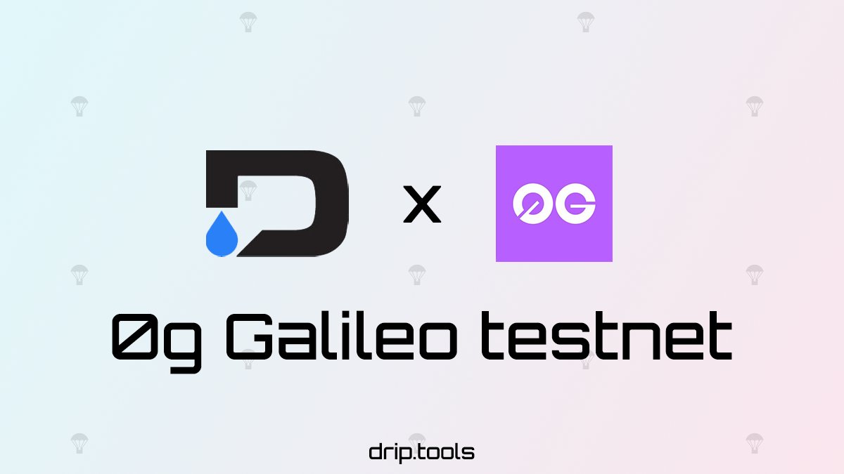 Added <a href="/0G_labs/">0G Labs (Home of Infinite AI)</a> Galileo testnet   
 
👉To purchase, use the following dApp: drip.tools
