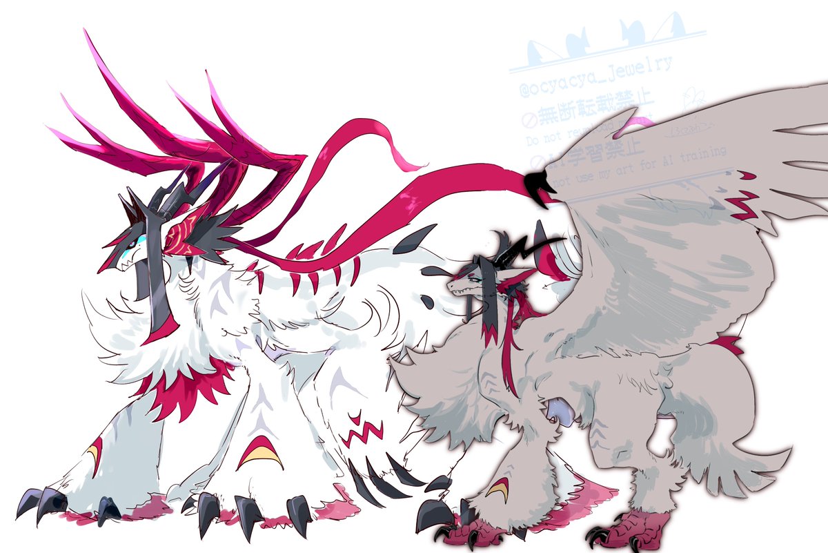 メガな代理ドラ形態絵です 