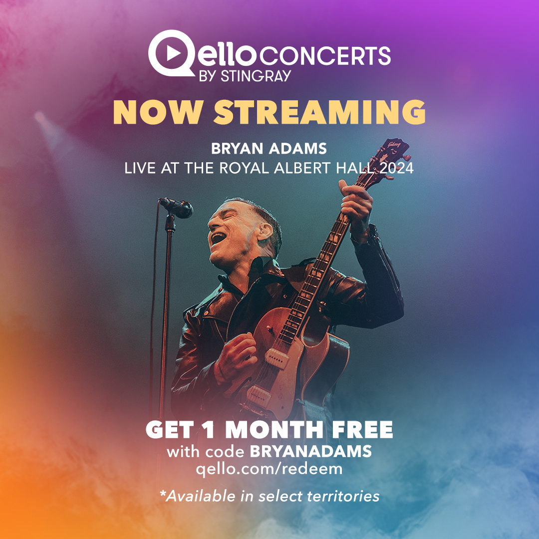 Your front-row seat to <a href="/bryanadams/">Bryan Adams</a>’ legendary Royal Albert Hall performance awaits 🎸 Use code BRYANADAMS at qello.com/redeem to enjoy 1 month FREE on Qello Concerts!

Watch it here➡️ sting.ly/bryanadams