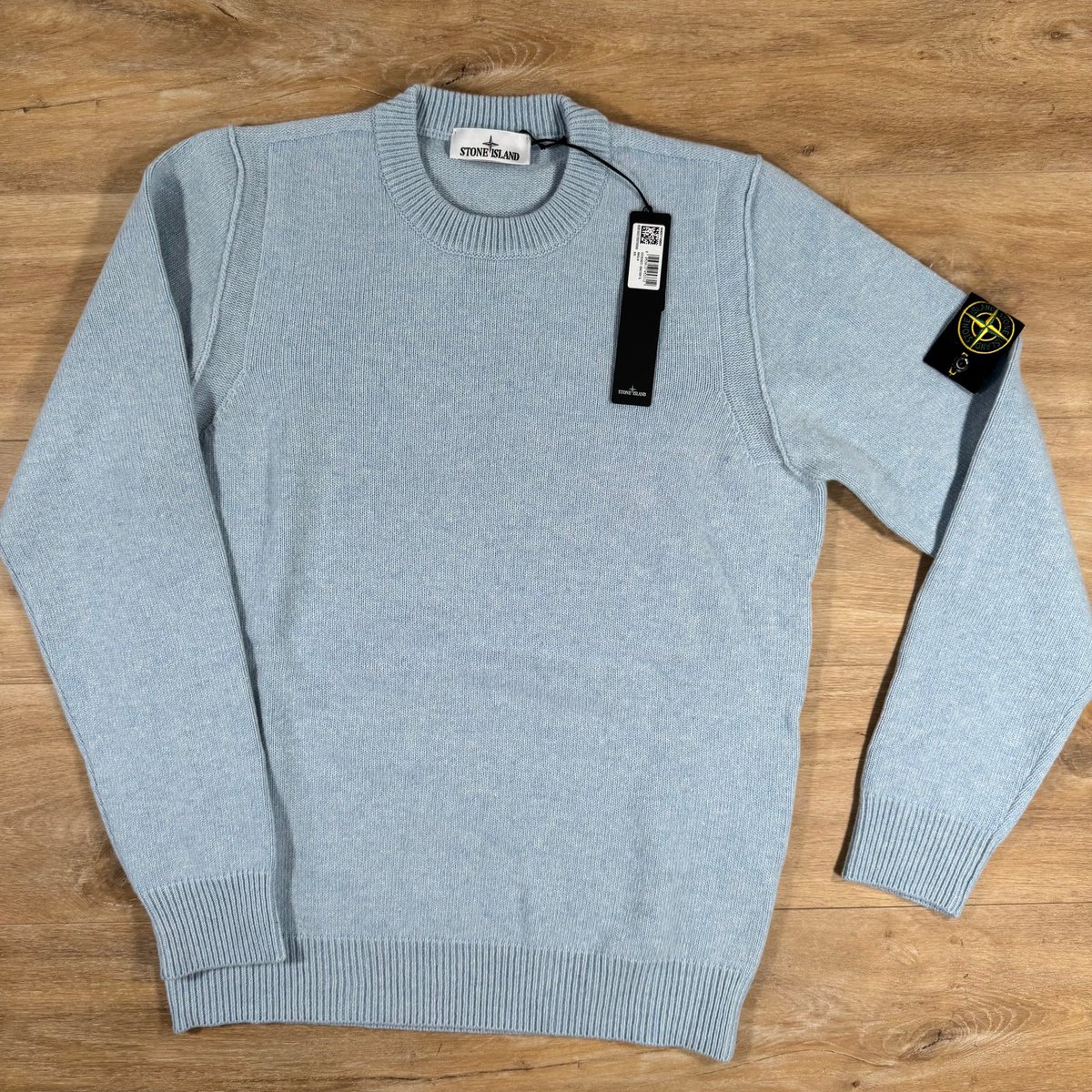トップス Stone  Lambswool Crewneck 23AW STONE ISLAND Lambswool Crew Neck Knit 'Black' 7715508A3-V0029