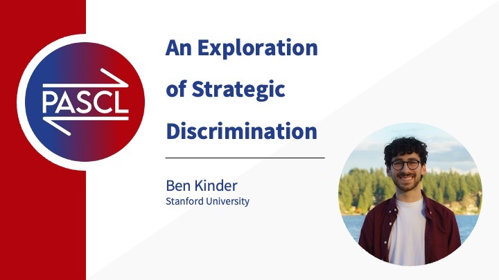 pascl_stanford's tweet image. Proud to have our very own @BenKinder3 present his undergraduate thesis research in our lab, focusing on pragmatic biases and strategic discrimination in American voting preferences. Excited to see where this work goes!