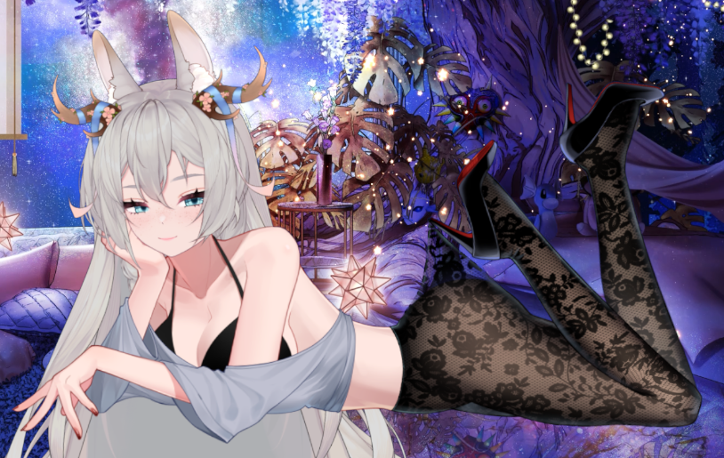 AetherealAri's tweet photo. O? I'm sorry you stumbled upon me like this hehe. Was just lounging around.
Maybe if this gets 100 likes, I will do the irl version for you all~ Let's see if anyone wants that haha! https://t.co/tVOzJXTgoq