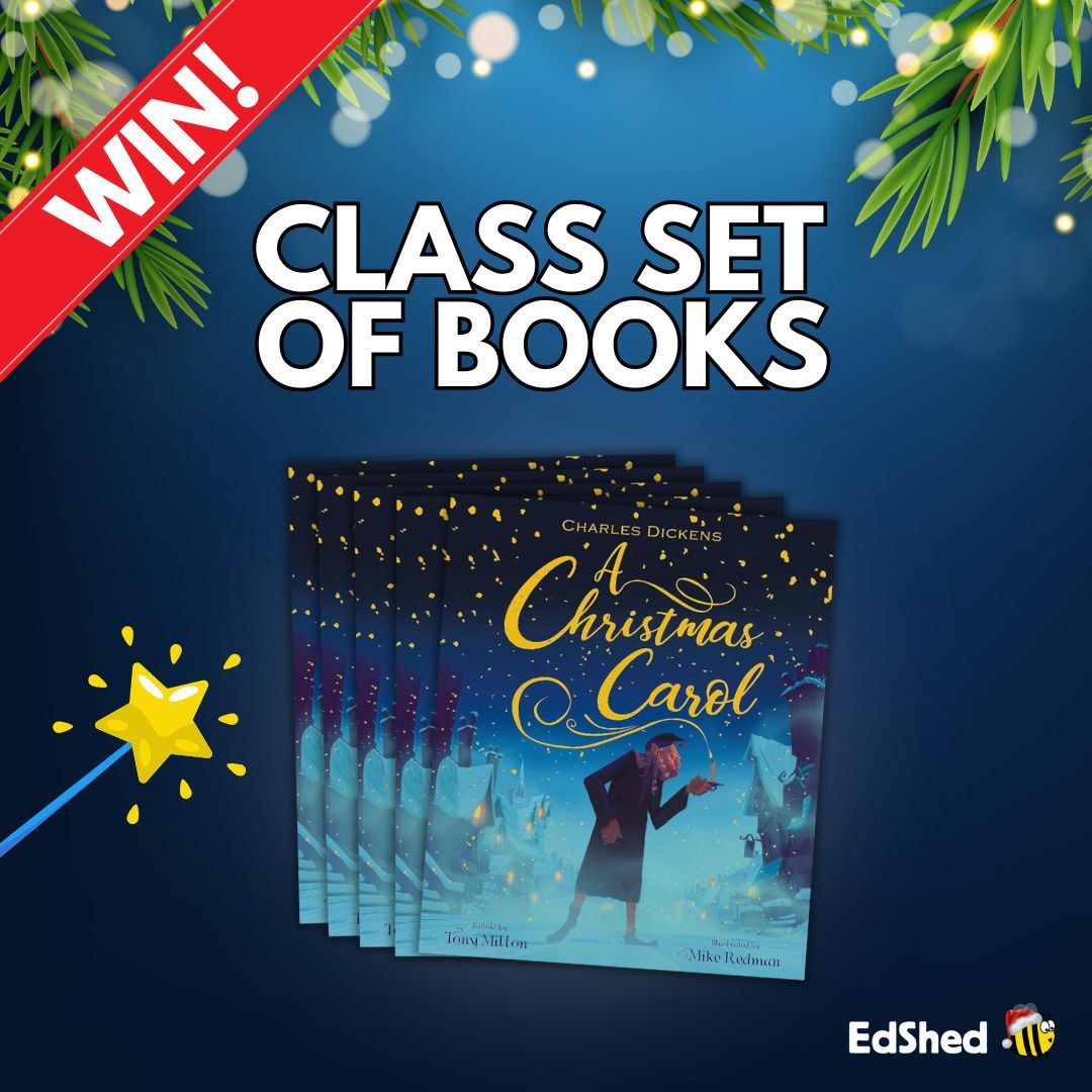 edshed's tweet image. 🎉🌟🎄 Christmas has come early! We are very excited to share that the EdShed Christmas Countdown has begun! We&apos;re kicking things off in style. This week, we&apos;re giving you the chance to WIN a class set of &apos;Charles Dickens&apos; A Christmas Carol&apos; by Tony Mitten.