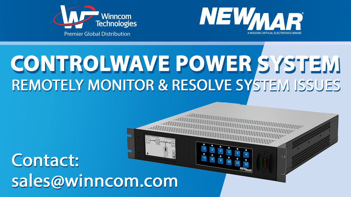 WinncomTech's tweet image. ⚡ Power up with Precision and Control  

@NewMarPower ControlWave is the compact, intelligent DC power solution built for telecom, WISP, and marine pros who demand reliability.  

Contact sales@winncom.com or follow: ow.ly/u5GS50XotAe