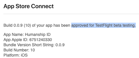 New version is up on TestFlight, if you have the iOS app installed you can now verify your humanhood 👁️

One stop forward on making the beta available to anyone.