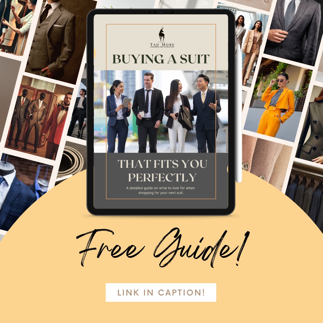 more_tad's tweet image. 👔 Want a suit that fits perfectly? Our free e-book shows you how. Get expert tips on looking sharp and feeling comfortable. Download it now ➡️ hubs.ly/Q02TclfF0 

#Tailoring #MensFashion #PerfectFit #TadMoreTailoring