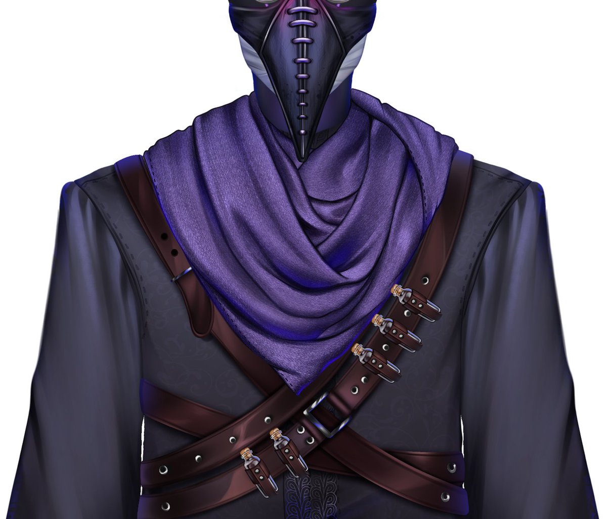 Teaser of upcoming Vtuber model🐦‍⬛