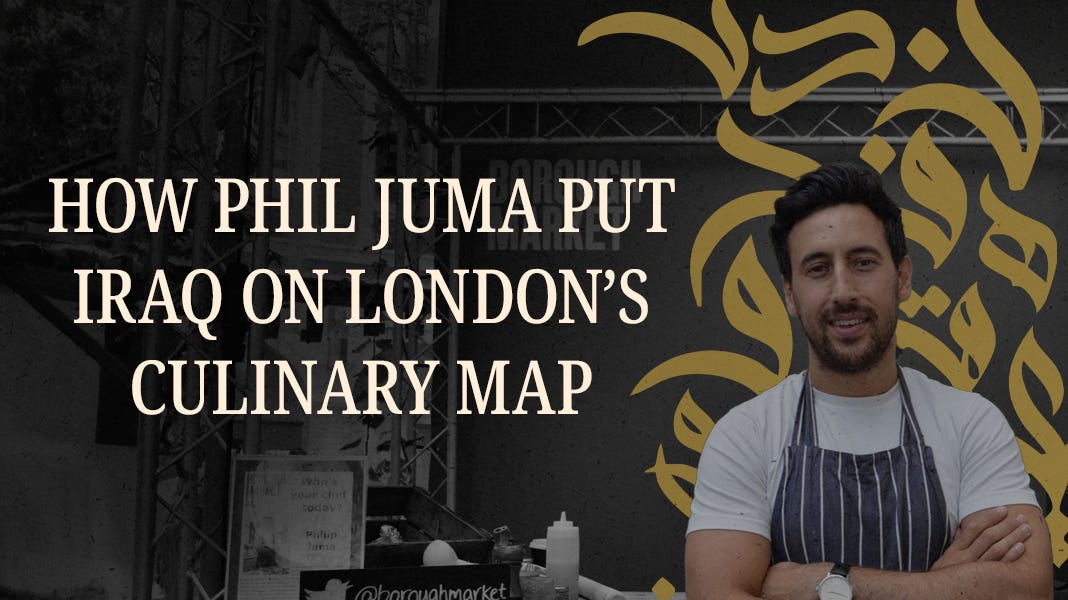 Phil Juma walked away from wealth management and returned to the flavors he grew up with, reconstructing them dish by dish. The result is an Iraq shaped by migration, distance, and a London upbringing.

<a href="/Iram_Ramzan/">50ShadesOfBeige</a> reports on his journey. themiddleeastuncovered.com/p/how-phil-jum…