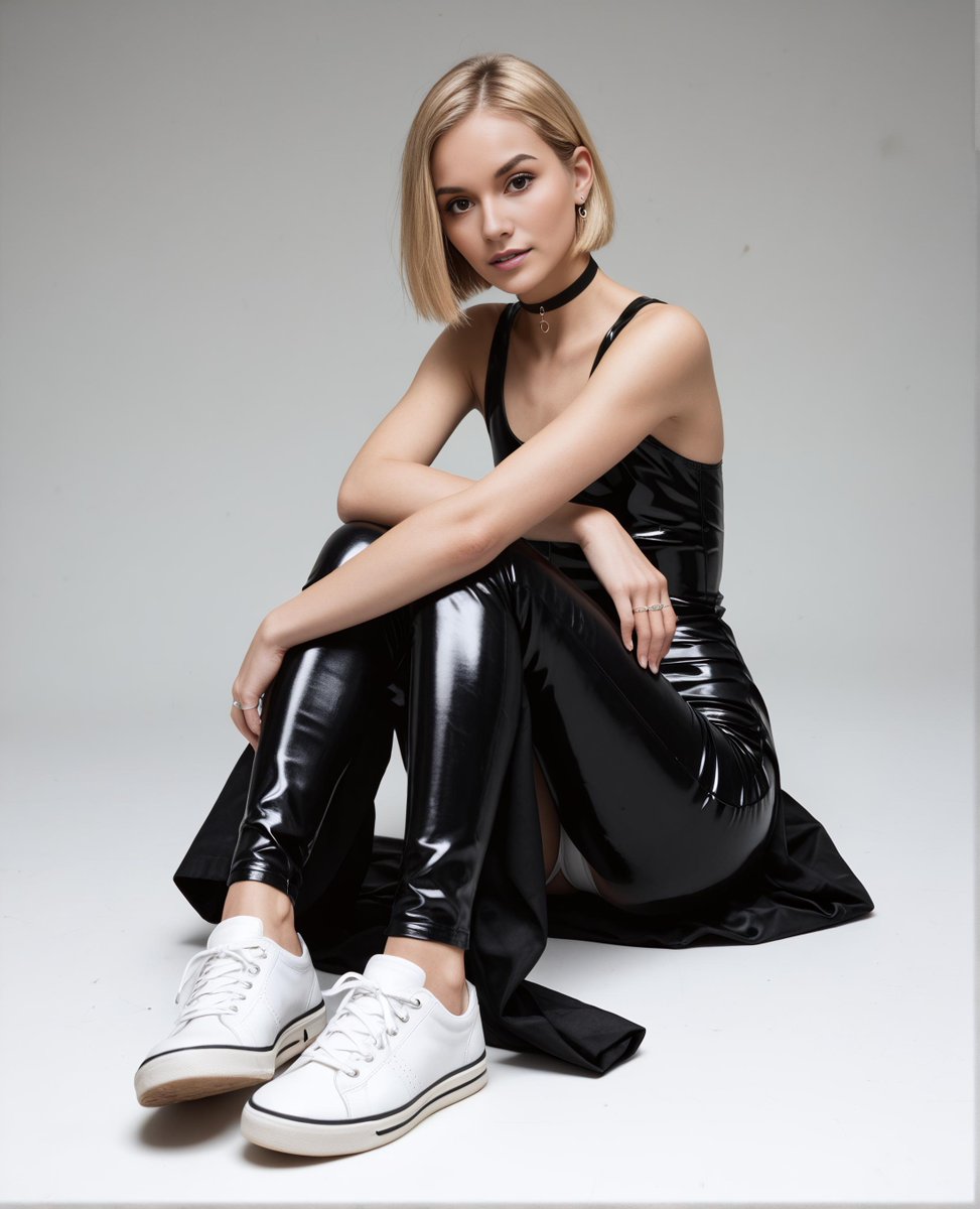 hotfitlena's tweet image. Would you pull off vinyl pants and sneakers or play it safe? Be real. 😏

#fashioninspo #hotfitlena #springstyle