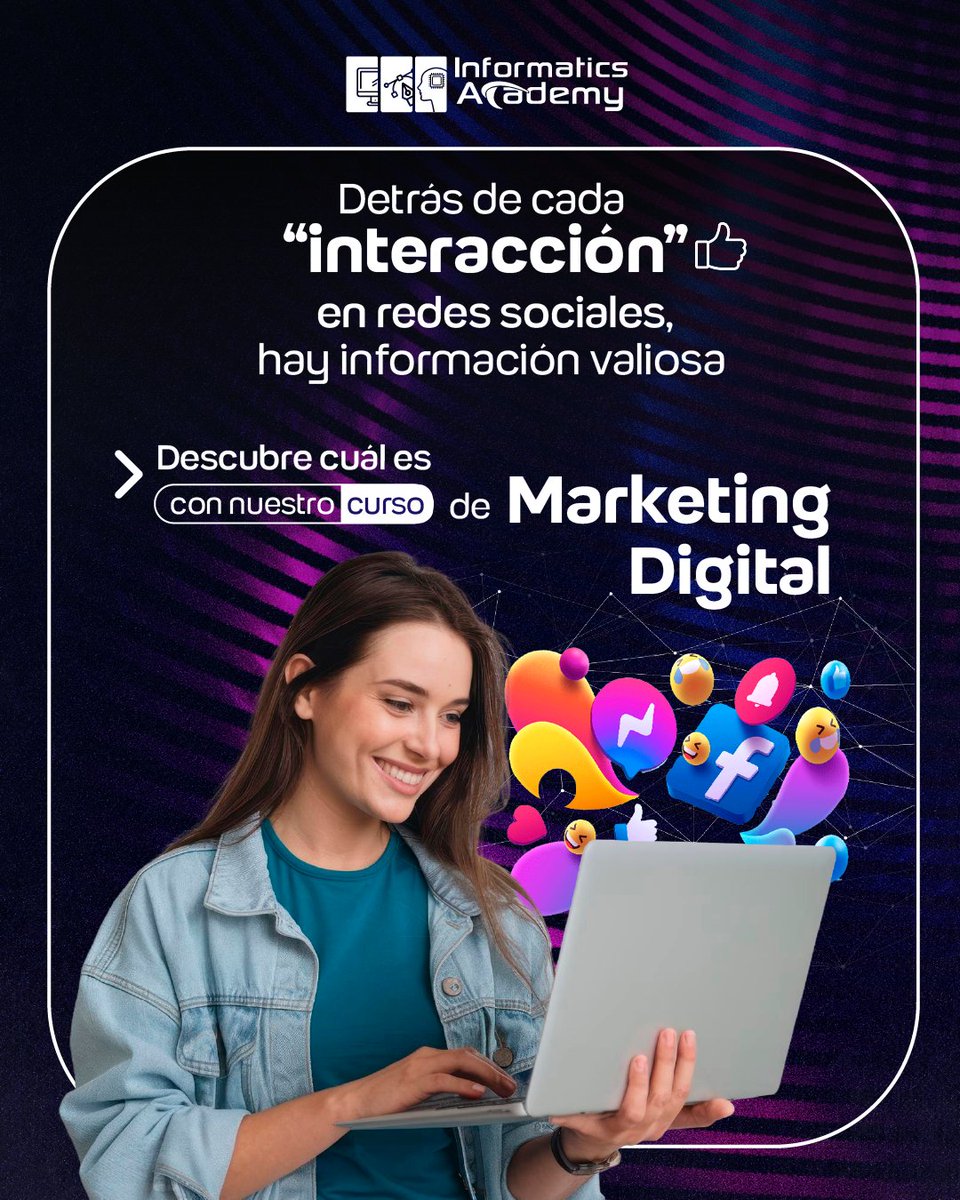 ccsa_sv's tweet image. 📈 En el marketing digital, los datos son la clave.
Saber interpretarlos te ayuda a tomar mejores decisiones y alcanzar más personas 💡
Más información 📲 WhatsApp: 7921-7100

#MarketingDigital #DataDriven #Informática