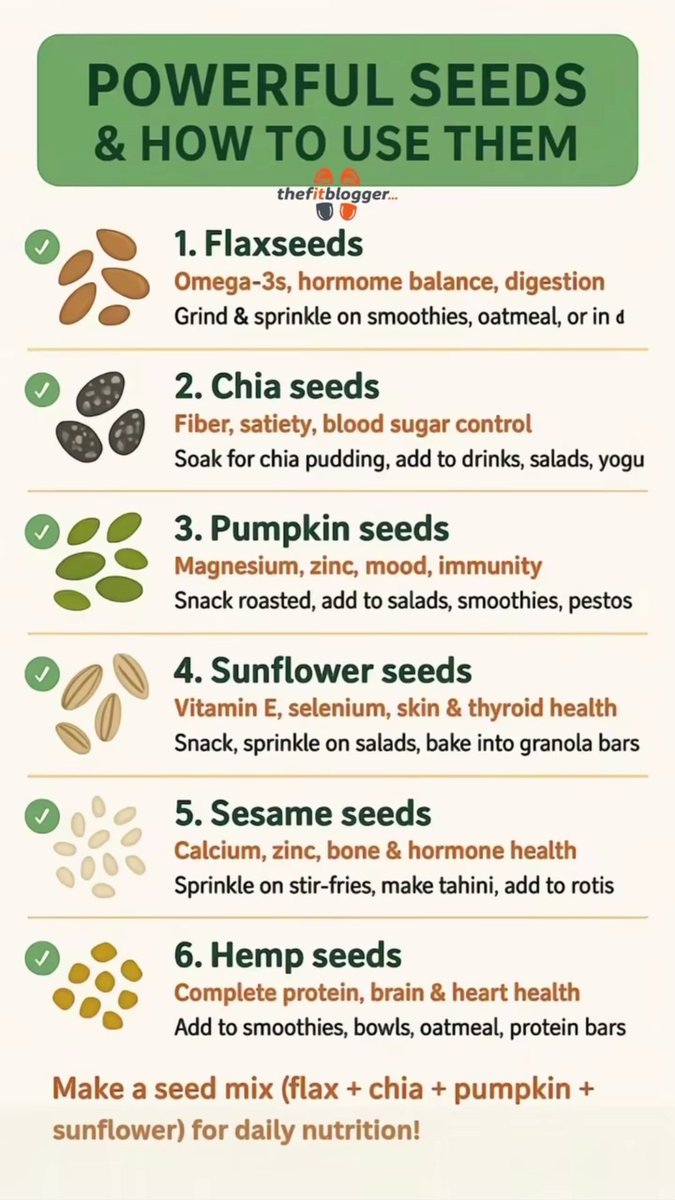 center_getfit's tweet image. POWERFUL SEEDS AND HOW TO USE THEM 🌱