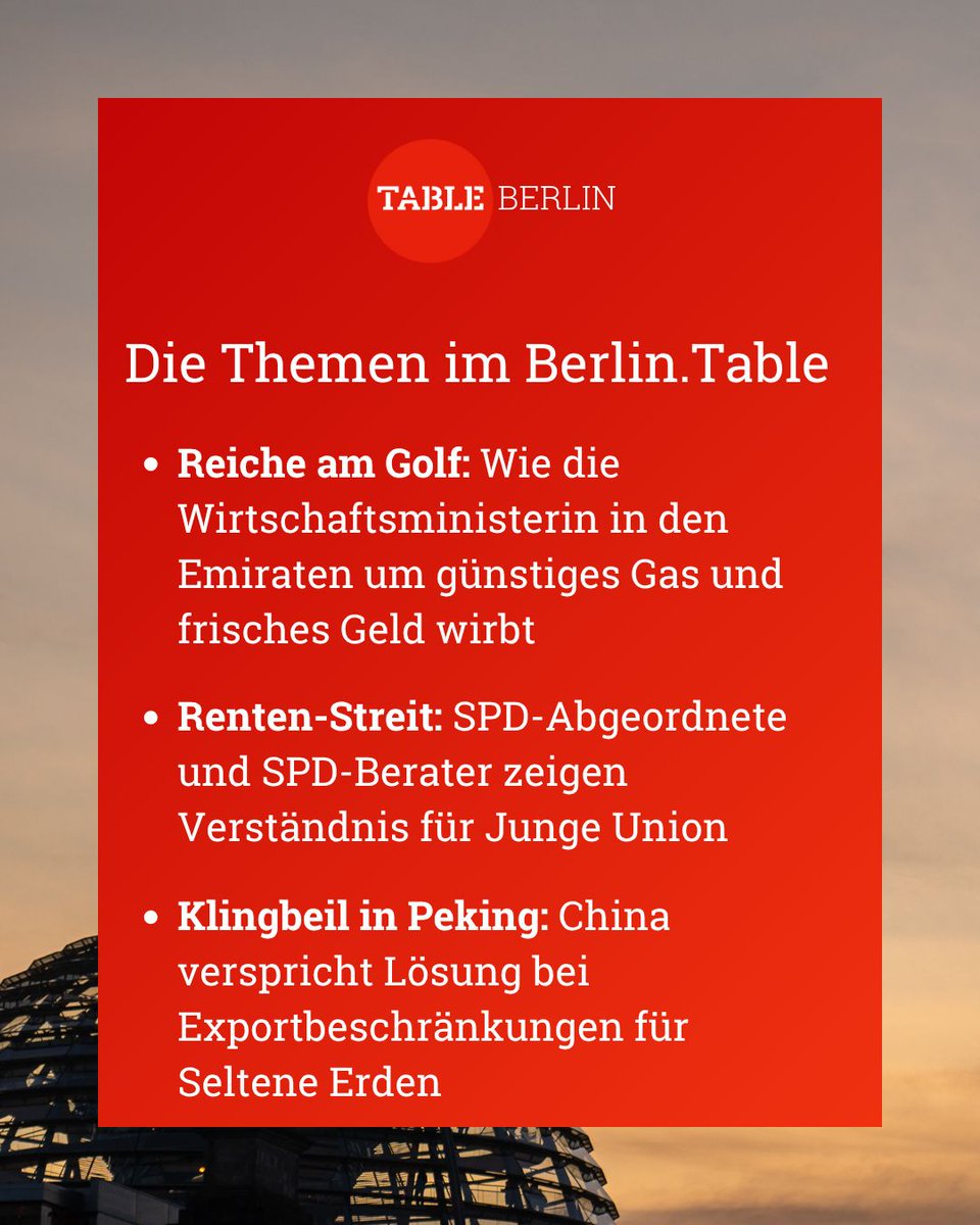 TableBriefings's tweet image. Die Themen im Berlin.Table!

Jetzt anmelden, heute Abend noch lesen: buff.ly/Tcqkmp8