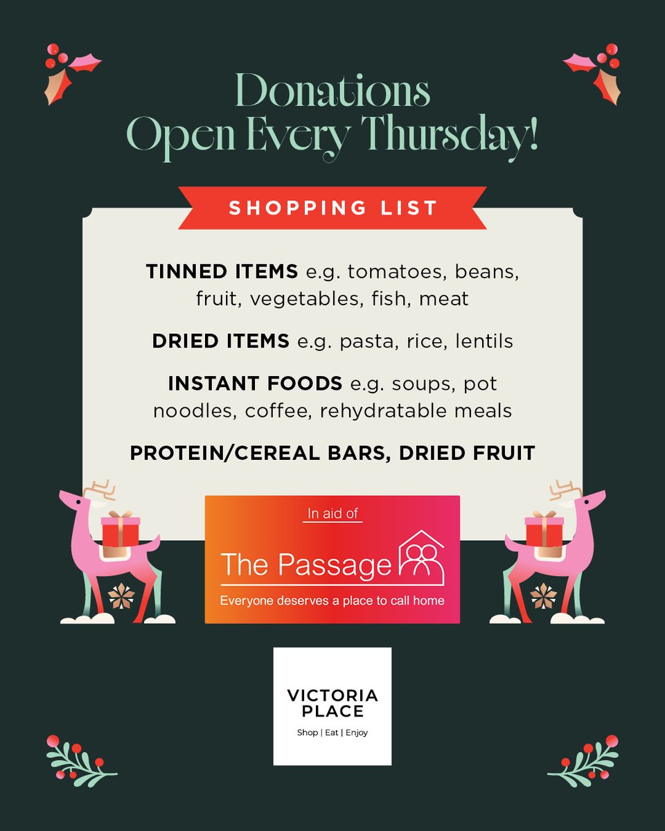 We’re proud to be supporting The Passage this festive season! 🎄❤️

Based right here in the heart of London, The Passage works to support those in need.

Running every Thursday until 12th December, we’ll be collecting donations to help them continue their incredible work.