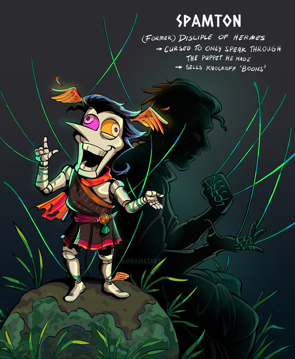 monameiart's tweet image. spamtenna hades au... olympus get these guys out of my run 😔 (1/2)

#spamtenna #DELTARUNE #hades2