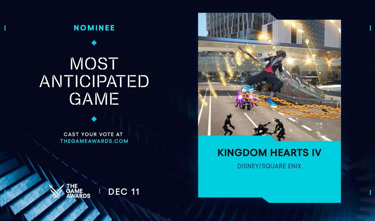 ligero_miguel's tweet image. I just cast my VOTE for KINGDOM HEARTS IV. Who will you vote for? #TheGameAwards @TheGameAwards thegameawards.com