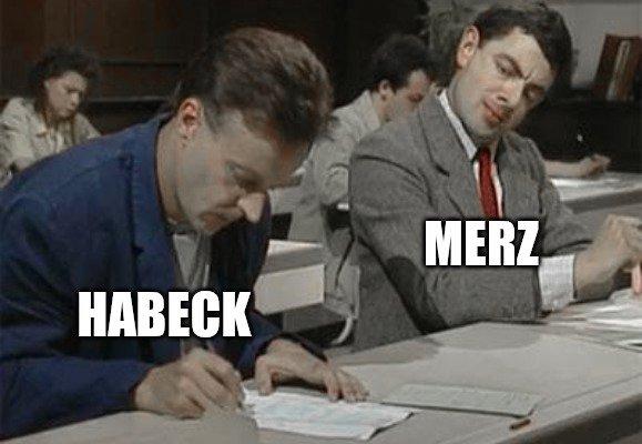 thebagworker's tweet image. Das größte Problem von Merz ist, dass Habeck keine konkreten Rentenpläne hatte, die der Kanzlerdarsteller kopieren könnte.