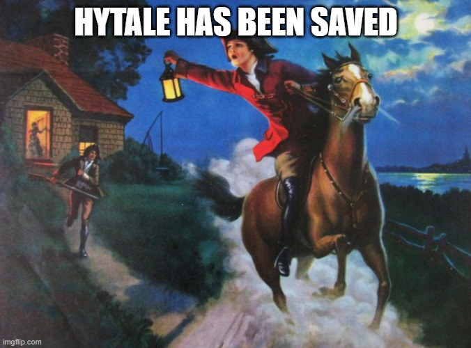 not_mynes's tweet photo. TELL EVERYONE HYTALE IS SAVED https://t.co/hXovCtO3SL