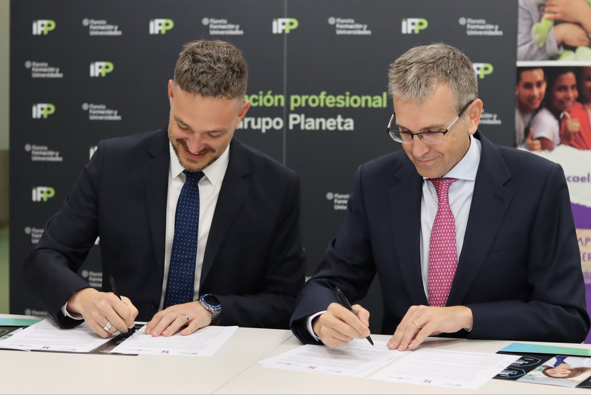 aeitaca's tweet image. Nou conveni amb iFP – Innovació en Formació Professional! ✨

La signatura es va dur a terme entre Jordi Fainé, Director General d’iFP,  @FelipeCamposlh President Executiu de l’Associació Educativa Itaca.