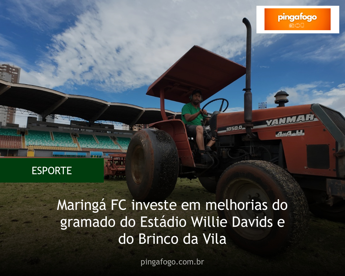 PingaFogoFM's tweet image. 🌱 Maringá FC investe nos gramados para 2026

O clube vai aplicar R$ 80 mil na melhoria dos campos do Willie Davids e do Brinco da Vila. ⚽🌿

As obras seguem até dezembro e visam garantir melhores condições de jogo e treino. 💪

🔗 pingafogo.com.br/noticias/6561-… 

#MaringáFC #Dogão…