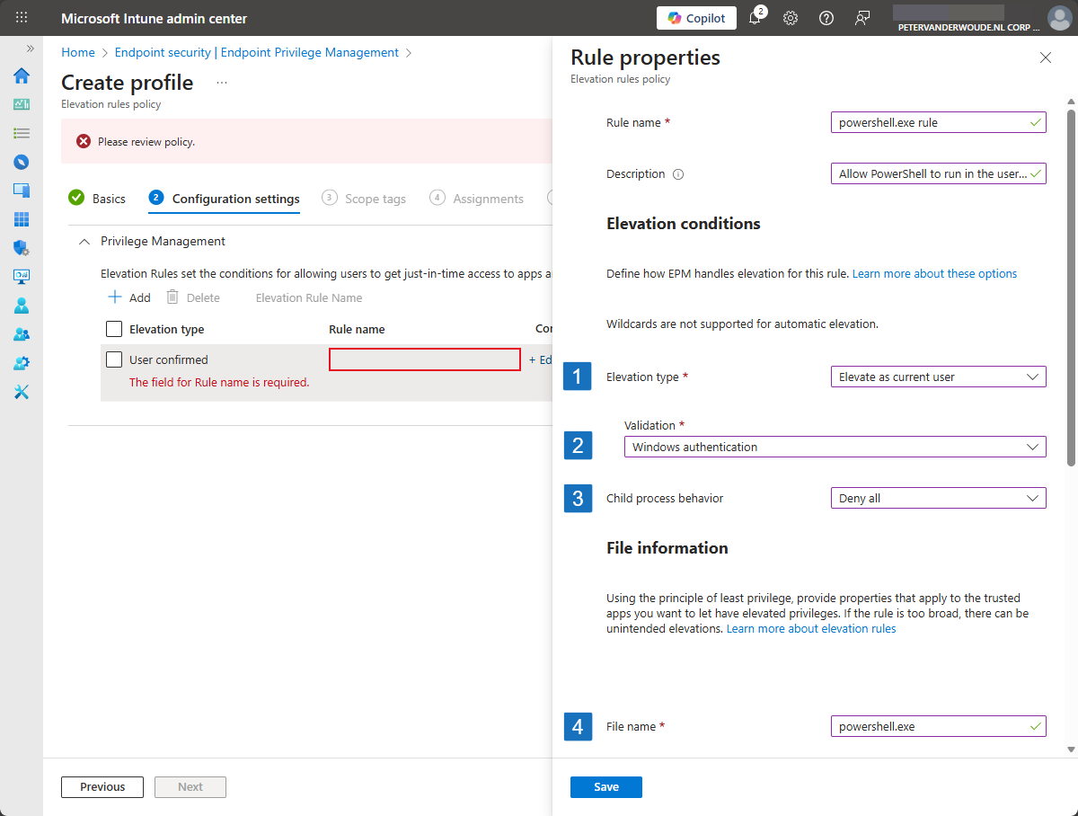 pvanderwoude's tweet image. New blog post: Elevating in user context using Endpoint Privilege Management
petervanderwoude.nl/post/elevating…
#MSIntune #Intune #EMS #MDM #IntuneSuite #EPM #Windows11
