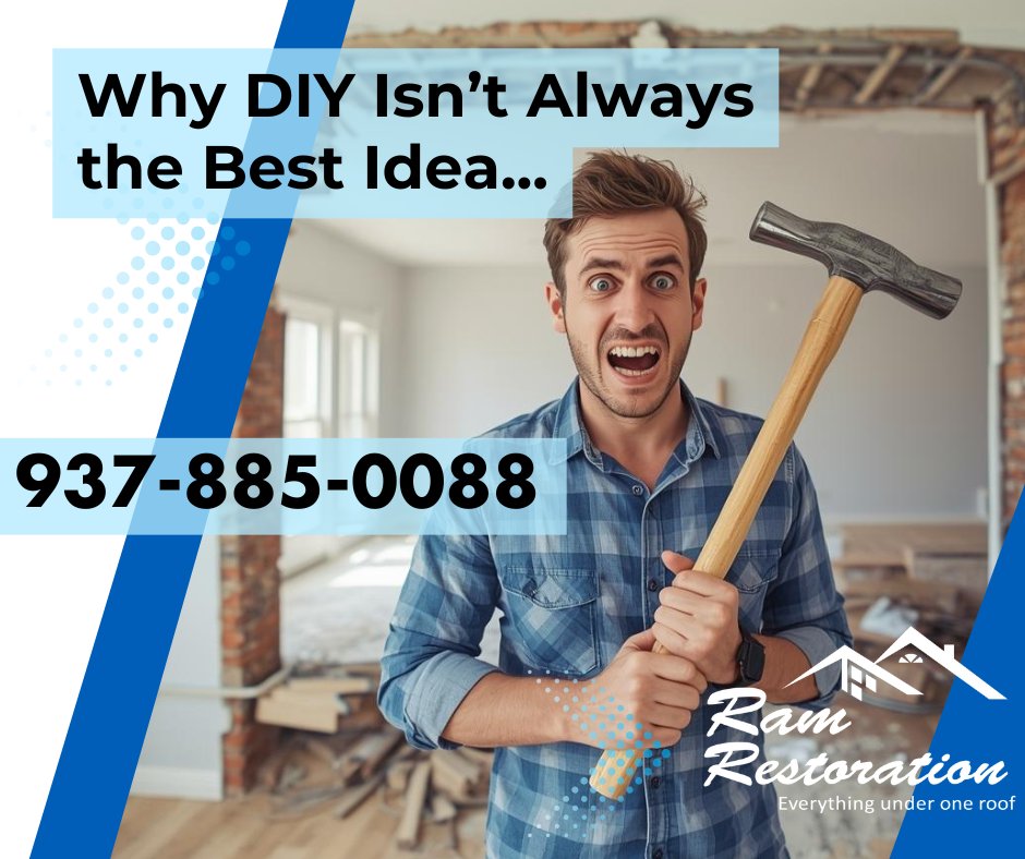 RamRestoration_'s tweet image. Planning a DIY remodel?
Before you grab the sledgehammer… maybe don’t. 😅
Some walls hide surprises you do NOT want.
For safe remodeling done right: 937-885-0088

#DaytonOhio #DIYFails #HomeRemodeling #RamRestoration