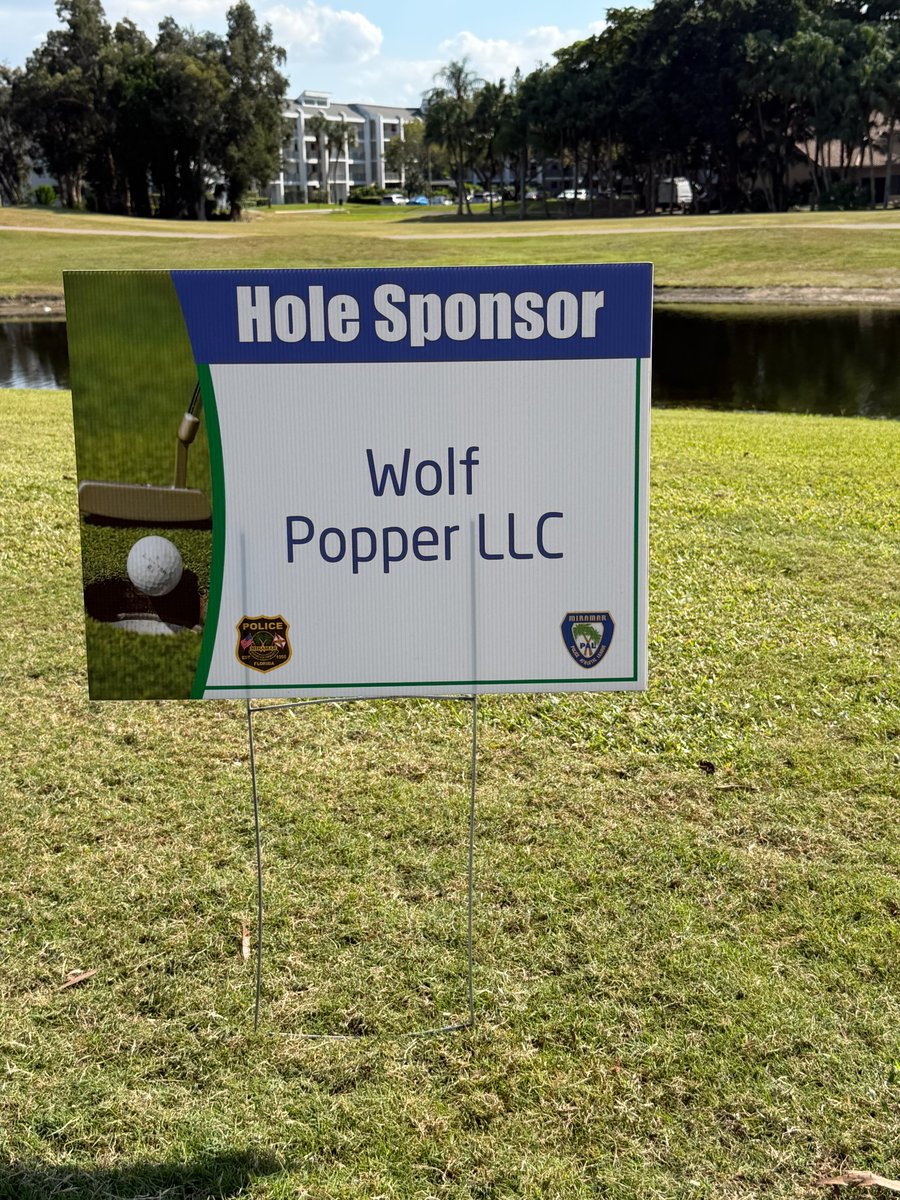 Friday was a hole-in-one for a good cause! It was great to join the Miramar Police Athletic League Charity Golf Outing as a hole sponsor and to have our Director of Institutional Client Services and Marketing, Doug Borths, representing Wolf Popper on the course 🏌️