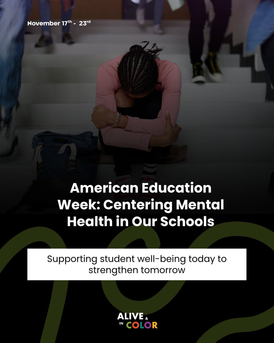AliveAndInColor's tweet image. From supporting student mental health to addressing high blood pressure in Black communities, and preventing measles this weeks Watch shows how small steps now can strengthen tomorrow’s wellbeing.⁠

Tap in @ Link in Bio⁠⁠
#AAIC #WeeklyWatch #BLKCross⁠
#AmericanEducationWeek