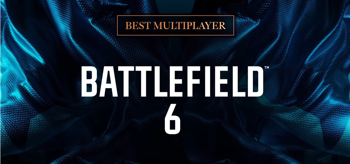 TaskForceNews's tweet image. Battlefield 6 has been nominated three times at #TheGameAwards 

• Best Multiplayer
• Best Action Game
• Best Audio Design