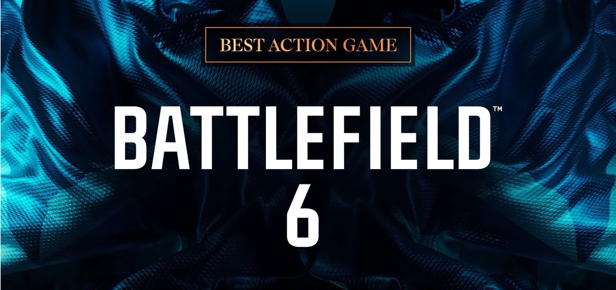 TaskForceNews's tweet image. Battlefield 6 has been nominated three times at #TheGameAwards 

• Best Multiplayer
• Best Action Game
• Best Audio Design