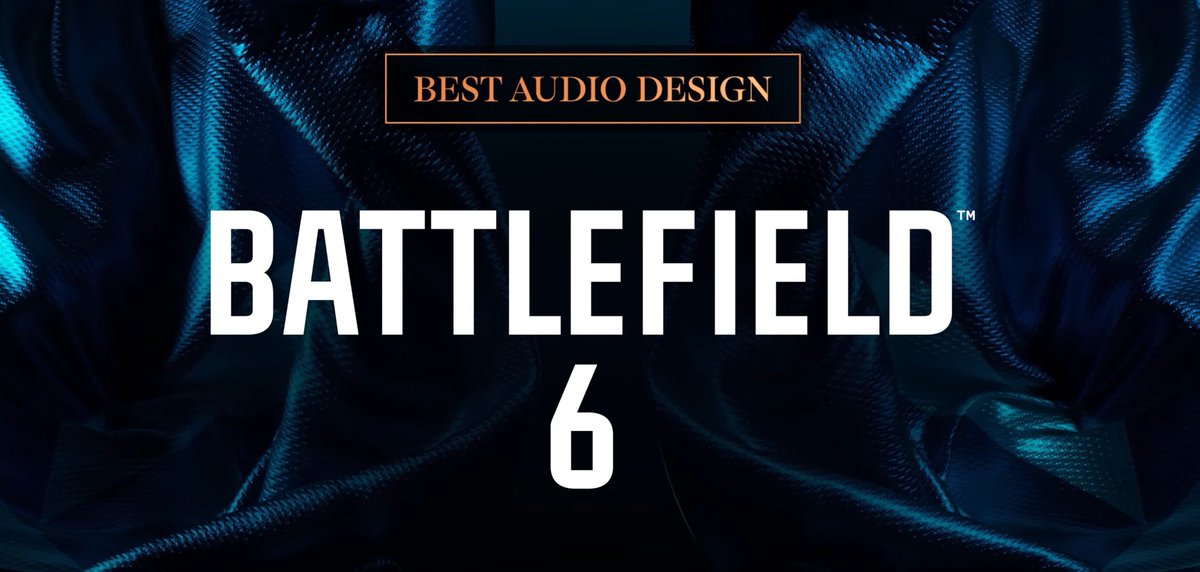 TaskForceNews's tweet image. Battlefield 6 has been nominated three times at #TheGameAwards 

• Best Multiplayer
• Best Action Game
• Best Audio Design