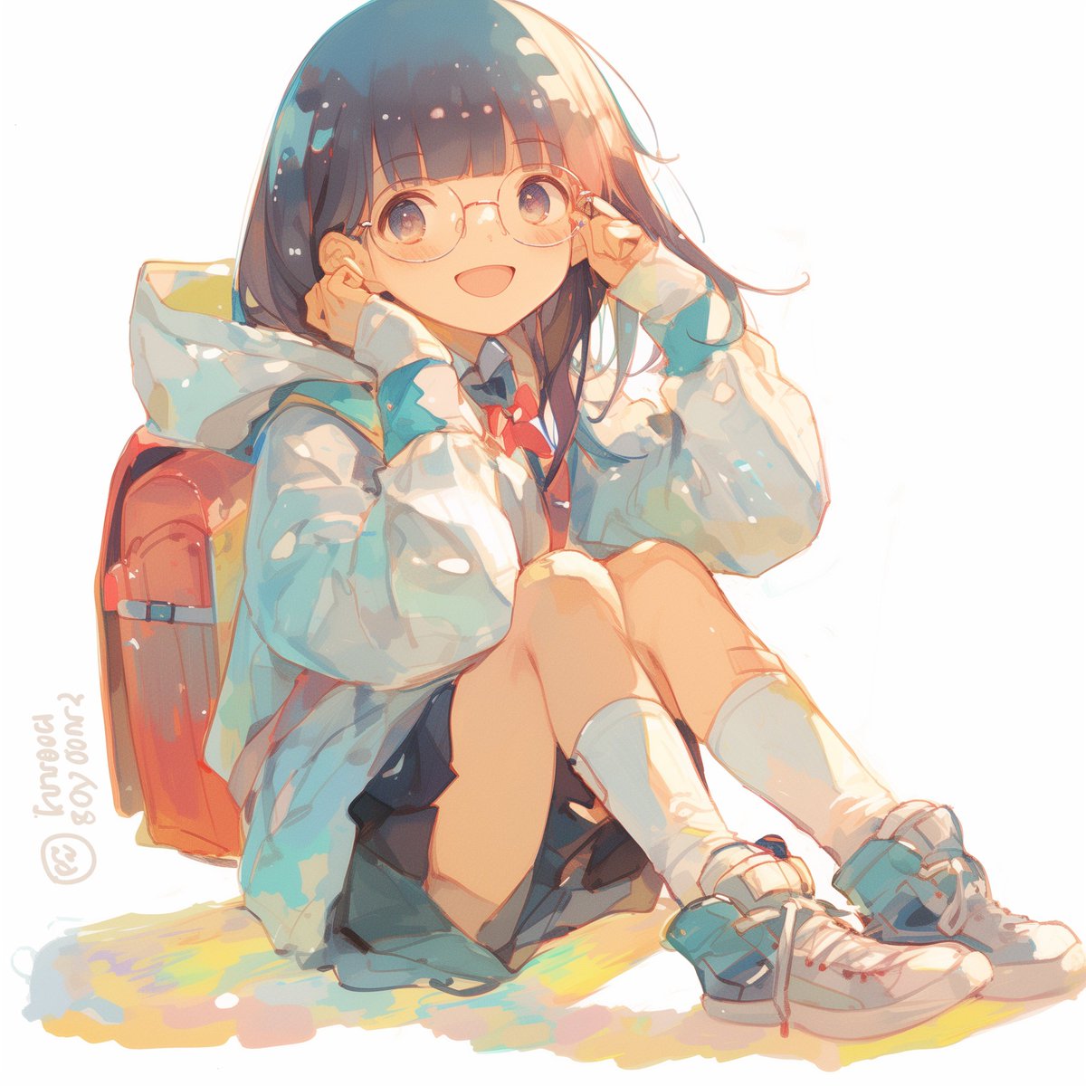 おは👓ございます✨ #水彩画