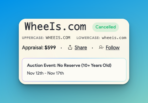atomHQ's tweet image. Quick update: We&apos;ve made two changes to ensure a transparent, confusion-free auction experience:

• Added uppercase and lowercase versions of every domain on auction pages
• Updated the main font so letters like &quot;I&quot; can’t be misrepresented