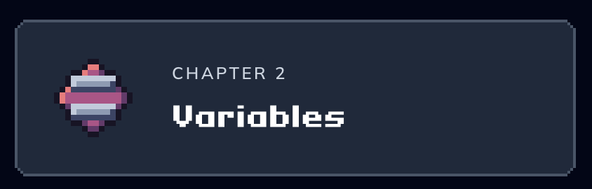 iamfischo's tweet image. I just earned Variables Badge on Codédex! #C   #Codedex @codedex_io 
✌️