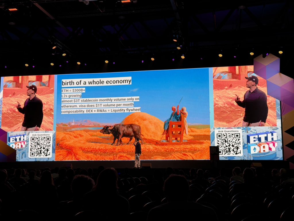 borgetsebastien's tweet image. Ethereum is powering...
1️⃣ the verifiable computer of the Internet
2️⃣ inalienable digital property rights 
3️⃣ new markets and assets economy 
4️⃣ and the largest builder community