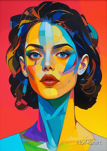 Hot4Shirt's tweet image. Cubist Art Portrait 🎨 by Hot4Shirt
Cubist portrait, vibrant in bold colors and centered and isolated against a light background. #Aiart️ #artprint #pixelart #portrait