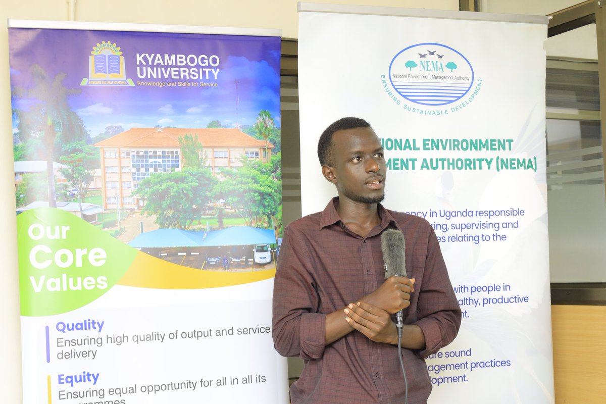 Our BESTM students proudly represented Kyambogo University in the National Ozone Quiz Competition organized by NEMA, contesting for the titles of Mr. Ozone and Miss Ozone.

Their passion for environmental conservation and climate awareness continues to inspire! 🌱📘