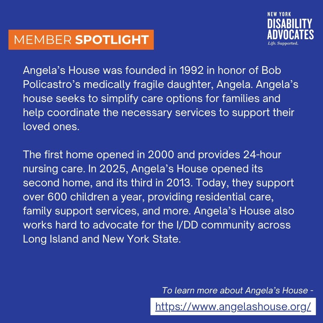 NYDisabilityAdv's tweet photo. #MemberSpotlight: @AngelasHouse

Angela’s House provides residential and community support for children with medical fragility or complex conditions.

We’re proud to spotlight Angela’s House for their work making a difference on Long Island.

#DisabilityServices https://t.co/NVkvaYplcl