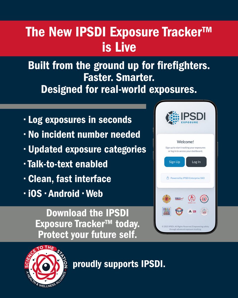The new IPSDI Exposure Tracker™ is officially live — new build, new name, new look. Same trusted team.
 Fast logging. No incident number. Updated exposure categories. Talk-to-text. iOS, Android, web.
 Download it today and start tracking the exposures that shape your future.