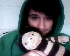 howellaboutphil's tweet image. phil lester loves giving his boyfriend dan little monster plushies huh