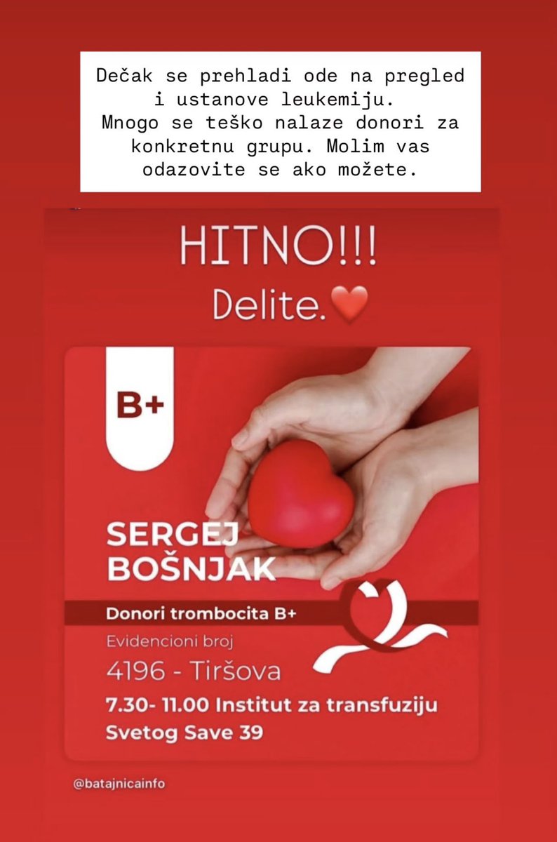 ne_vidi's tweet image. B+ znate sve:
zdravi koji nisu na terapijama, žene koje nisu rađale 
Svetog Save zavod za transfuziju