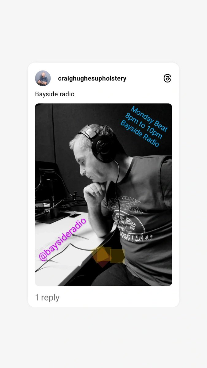 CraigHughes123's tweet image. It's that time of the week. Hope you are looking forard to 2 hours of monday beat. 8pm to 10pm on @RadioBayside  #radiodj #colwynbay #conwy