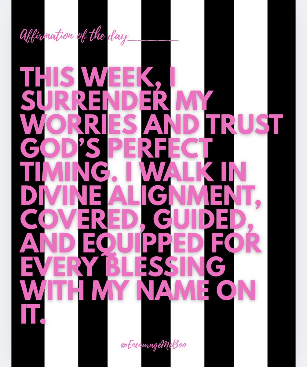 BoojieBeauty's tweet photo. Make sure to follow, like, and share @encouragemeboo for your daily dose of encouragement. 💛
Send this to someone you want to bless with a great week ahead! https://t.co/WY5Y3TzB7E