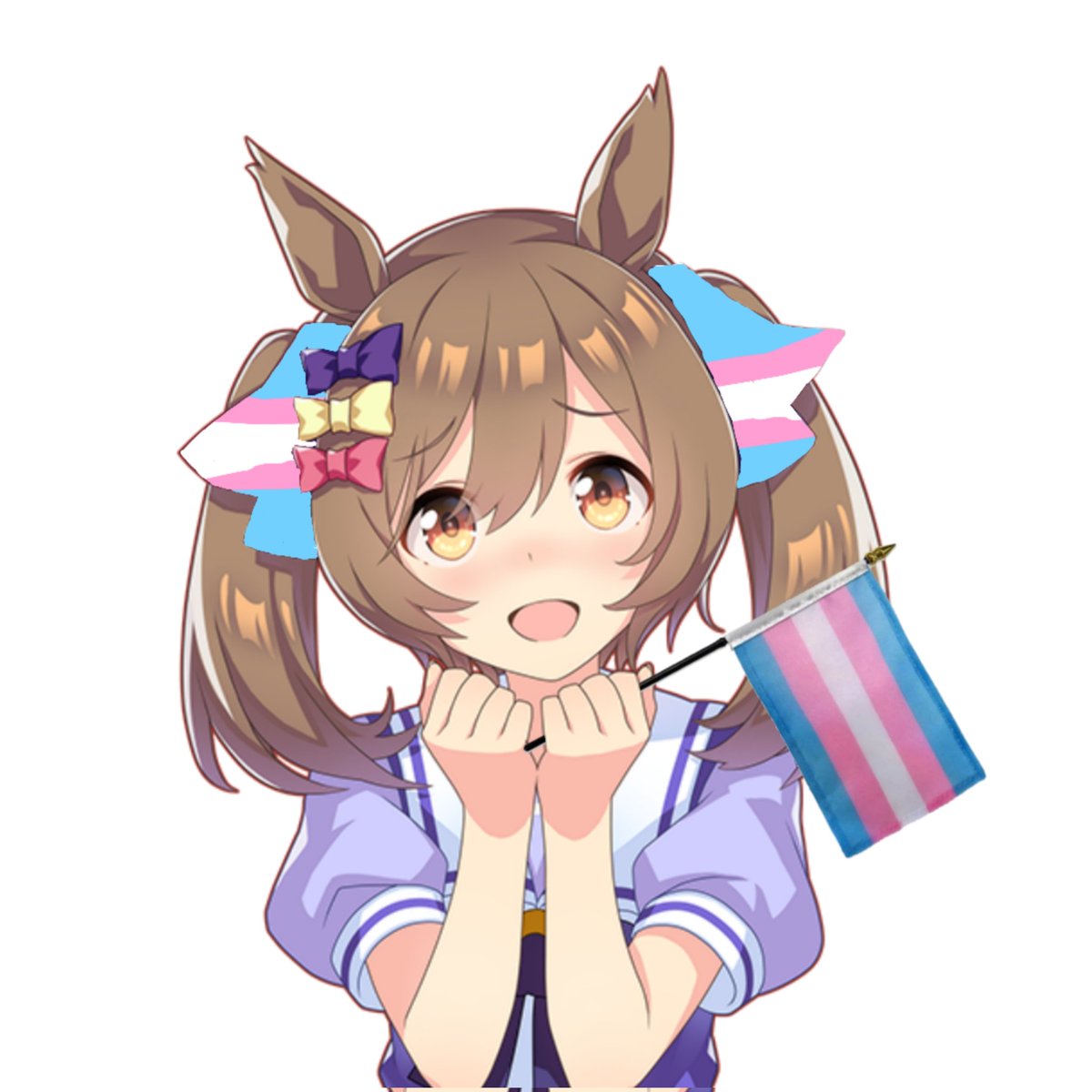 Dailyumadol's tweet photo. Happy trans visibility week from falkomun https://t.co/Z1DyihjbVo