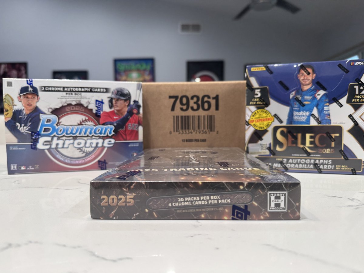 smokenscanent's tweet image. Who’s ready for another Live Box Rip? I picked up some boxes of WWE, Bowman Chrome Baseball,Select NASCAR and Upper Deck Hockey! We’ll be live at 6pm/pst tonight on YouTube ONLY!
#BoxBreak #CardRIP #thehobby #sportscards