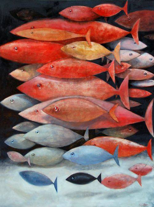 A SCHOOL OF MOSTLY RED FISH By Christopher Dotson