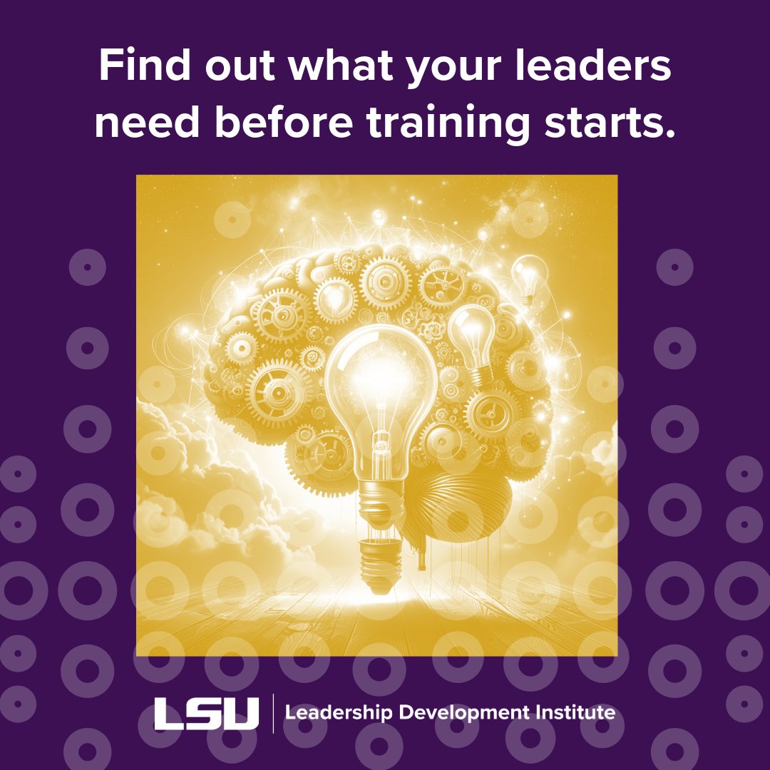 LSU_LDI's tweet photo. Before launching leadership training, ask: Are we solving the right problem?
A good needs assessment blends research + practical insight to reveal what leaders actually need, not what we assume.
#NeedsAssessment #LeadershipDevelopment #LSULDI #GeauxLead https://t.co/SMcF6ytSvr