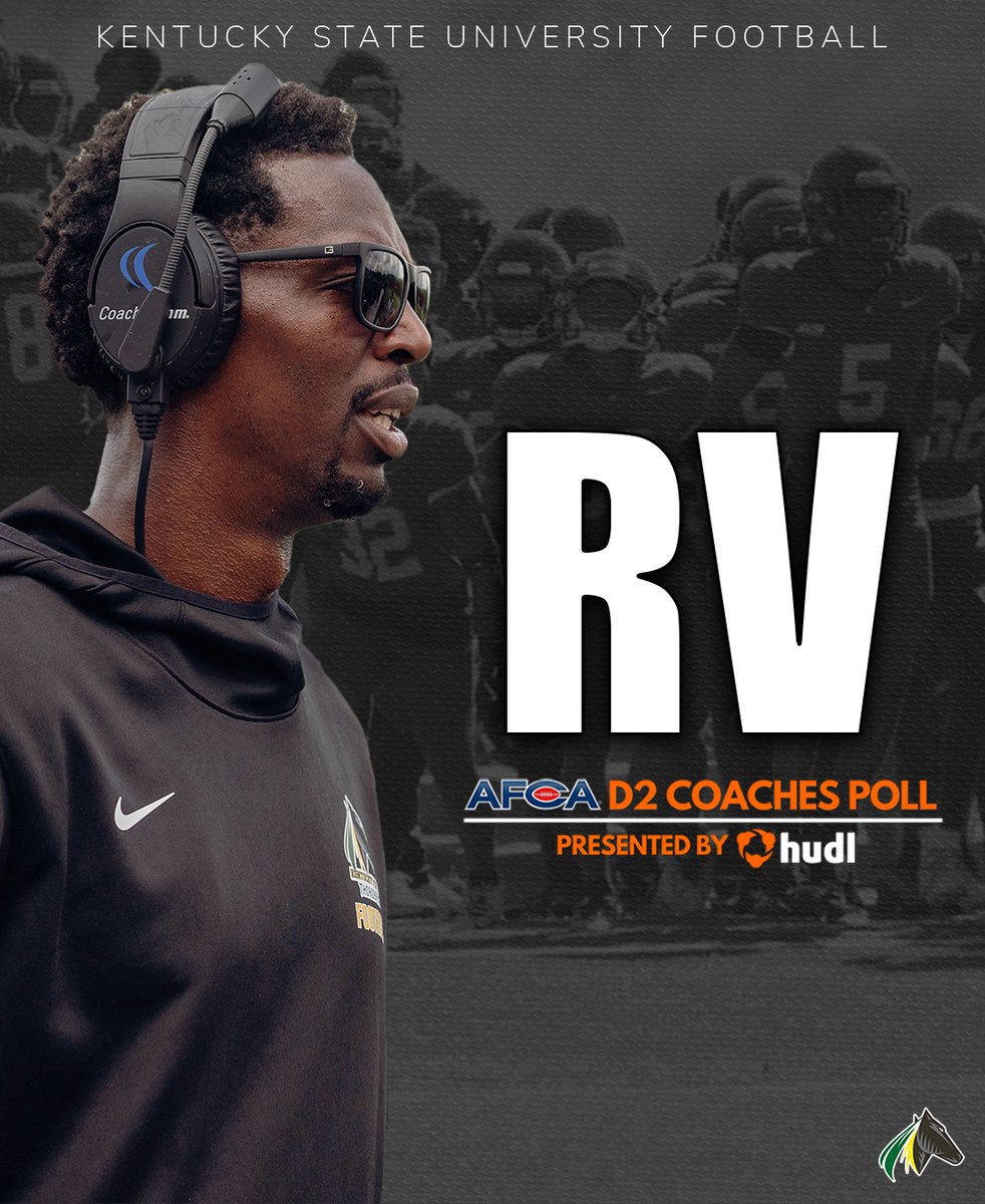 FB | Finishing the regular season at 9–2 with a 35–7 win over Shorter, Kentucky State football has received votes in the AFCA Division II Coaches Top 25 Poll.

#KSUFB