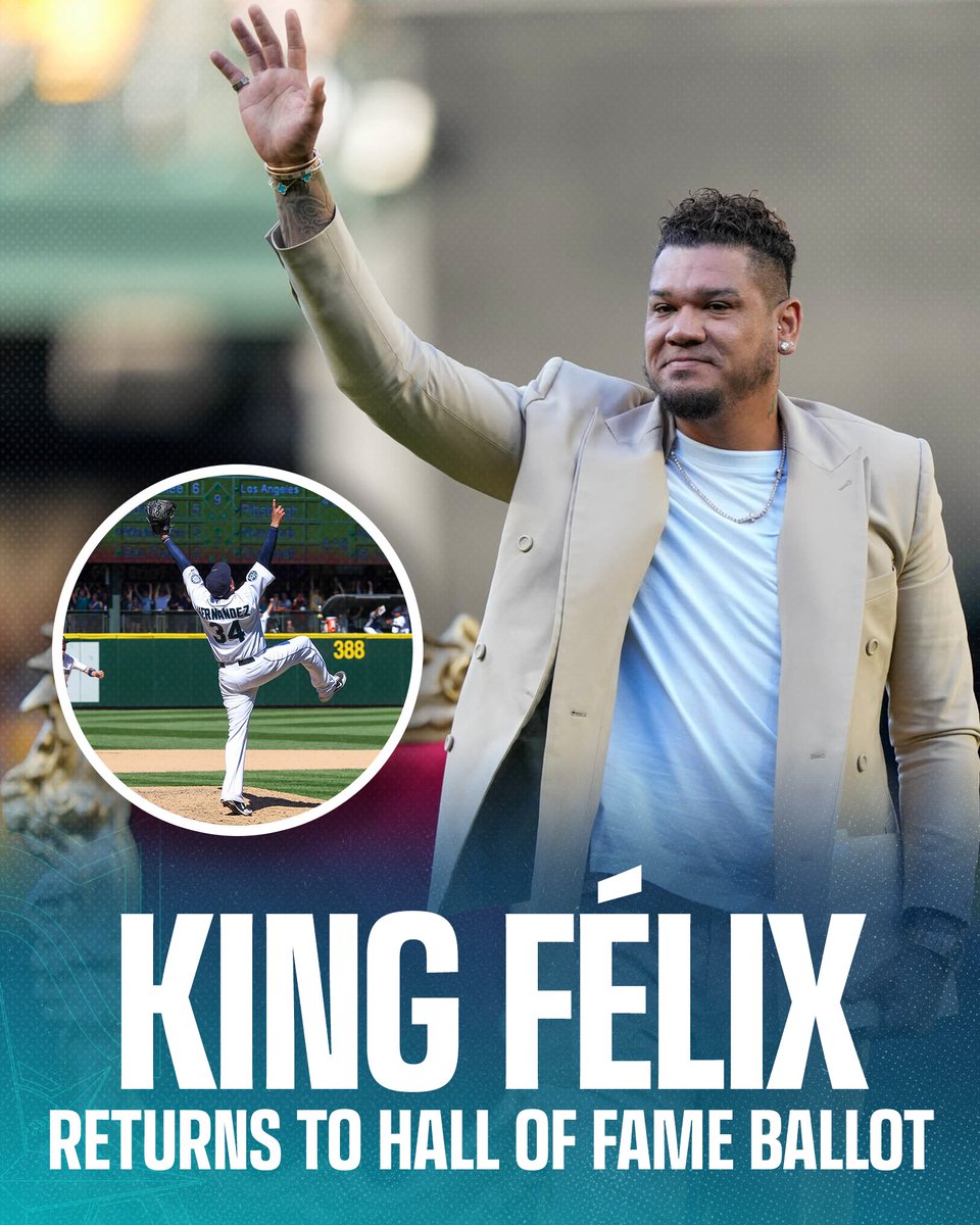 After receiving 20.6% of the vote last year, <a href="/RealKingFelix/">Felix Hernandez</a> officially returns to the <a href="/baseballhall/">National Baseball Hall of Fame and Museum ⚾</a> ballot in 2026! #FélixHOF