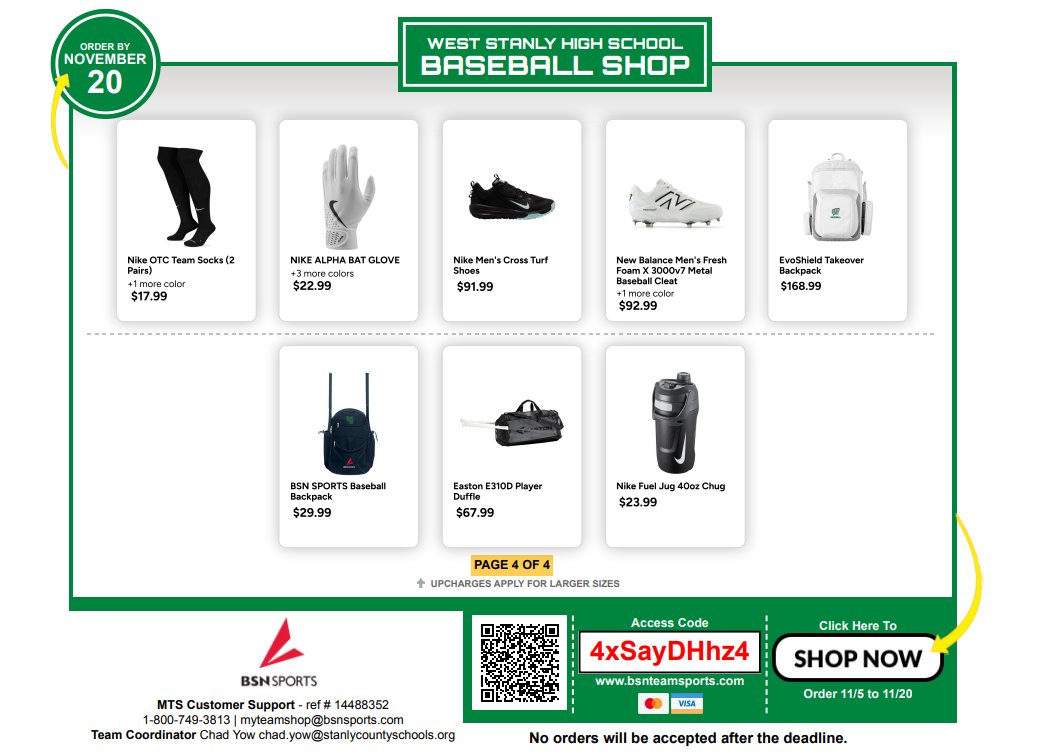 BaseballWSColts's tweet image. SHOP CLOSES SOON!